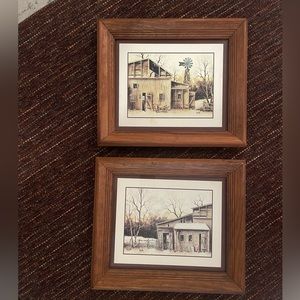 Robert Nidy framed art set of two. Excellent condition